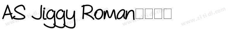 AS Jiggy Roman字体转换